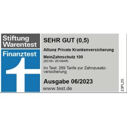 Stiftung Warentest MeinZahnschutz 100